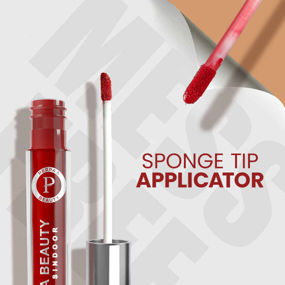 PERPAA BEAUTY Royal Maroon Liquid Vegan Matte Sindoor | Water-Resistant - Long-Lasting-Smudge-Proof