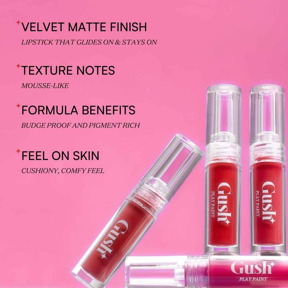 Gush Beauty Liquid Lipstick | Vegan Matte | Long Lasting, Comfortable And Non-Drying | Cool Mauve Nude