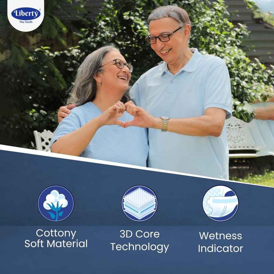 Liberty Popular Adult Diaper (Tape, M, 30-40 inches)