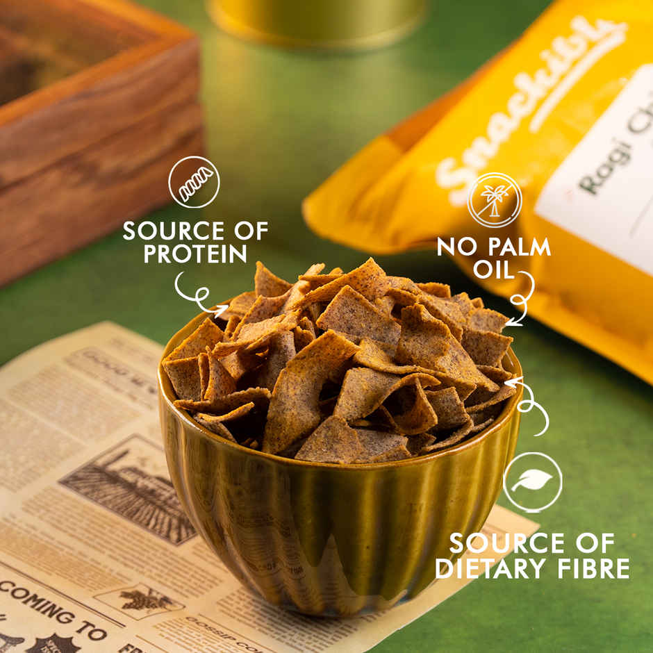 Snackible Chatpata Crunch Ragi Chips- No Palm Oil