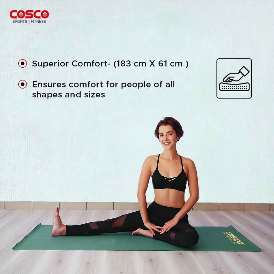 Cosco Yoga Mat Chakra-4Mm 1.00 Piece|Made In India