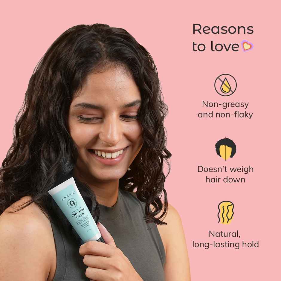 Arata Curl Hair Cream (Anti-Frizz & Moisture Locking)
