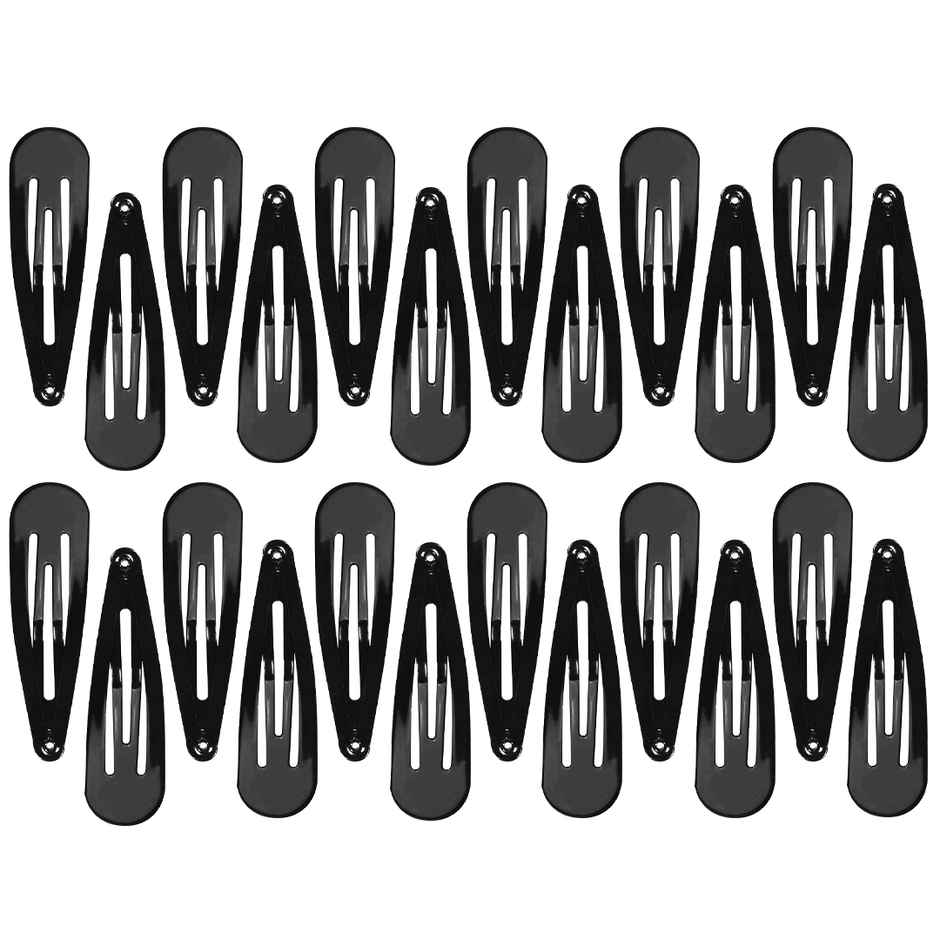 Multibrite Tic Tac Hair Clips Combo | Black