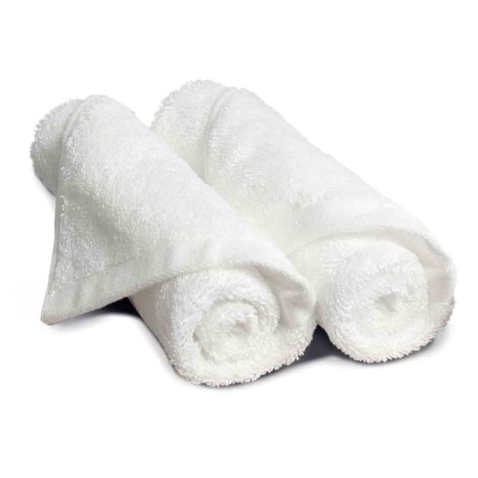 Heelium Bamboo Face Towel | Ultra Absorbent & Germ Resistant | 30 X 30 Cm | Pack Of 2 - White