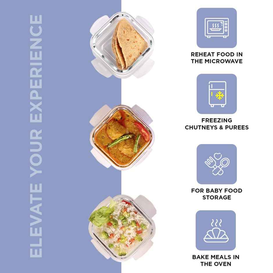 Oliveware Executive Glassware Lunchbox - Blue