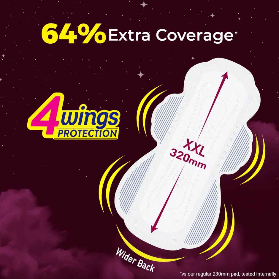 Paree Super Nights Sanitary Pads | XXL | 30 pcs