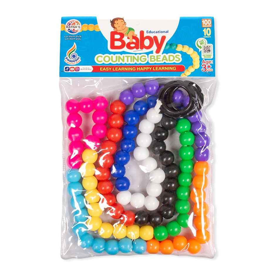 Ratna's Counting Beads for Infants | Develops Numbers, Colors, and Motor Skills