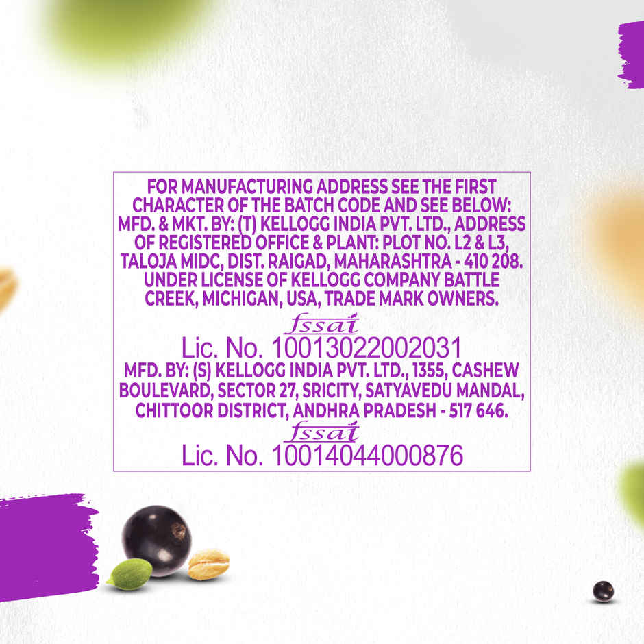 Kellogg's Millet Muesli with 84% Fruit, Seed and Multigrain|Power Breakfast|No Maida No Palm Oil