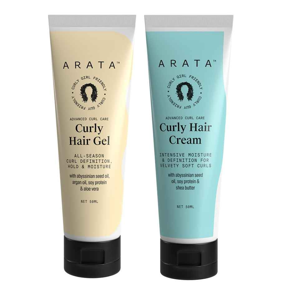 Arata Curl Cream & Gel Styling Mini Combo