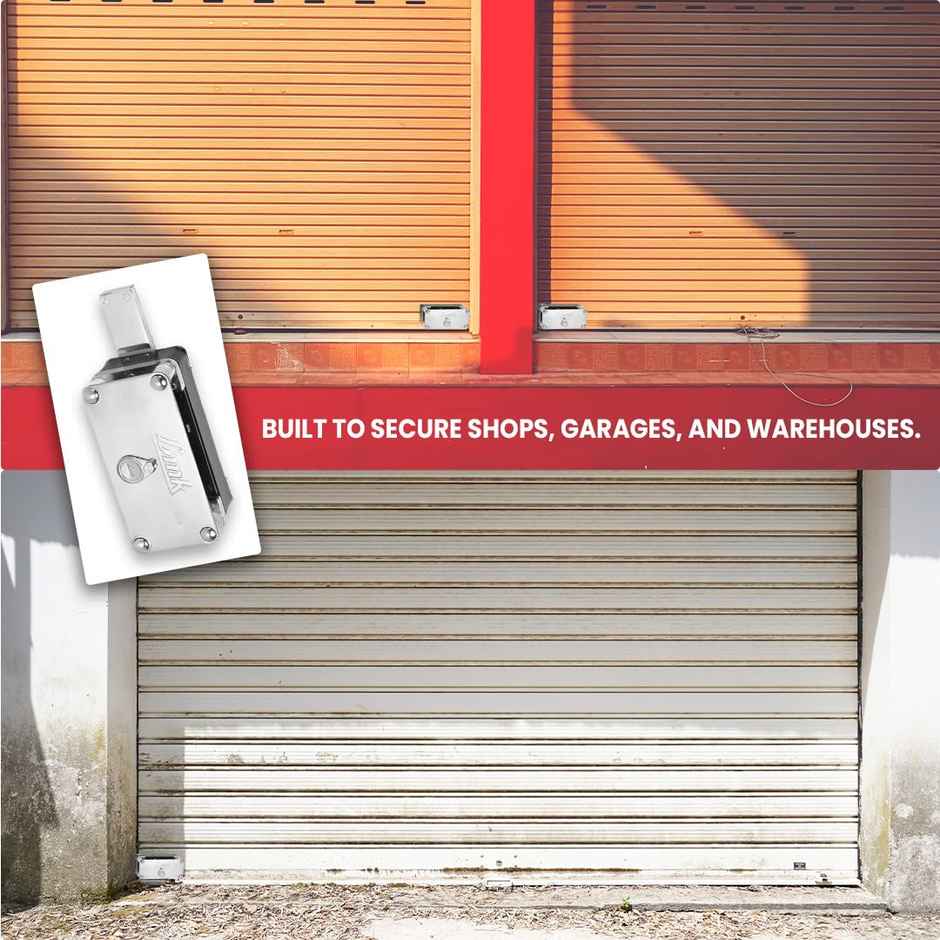 Link Universal Shutter Lock NXT Shutter/Main Door Heavy Lock with 3 Key | 75x155mm Lock
