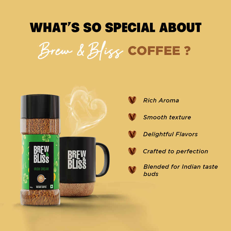 Brew & Bliss Irish Cream Instant Coffee