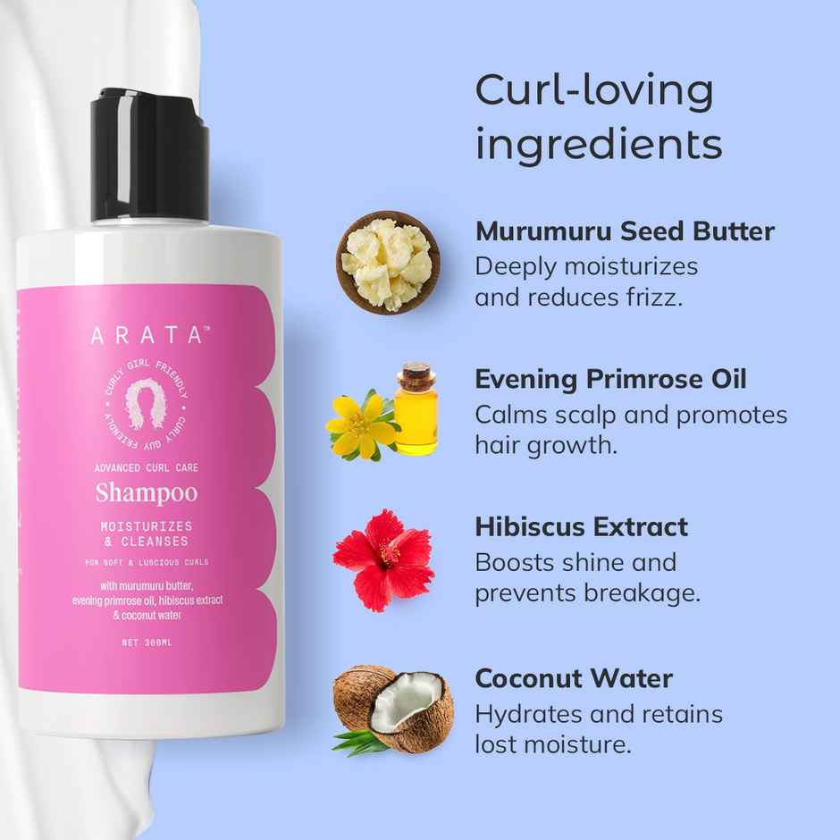 Arata Curl Shampoo (Sulphate Free & Gentle Cleansing)