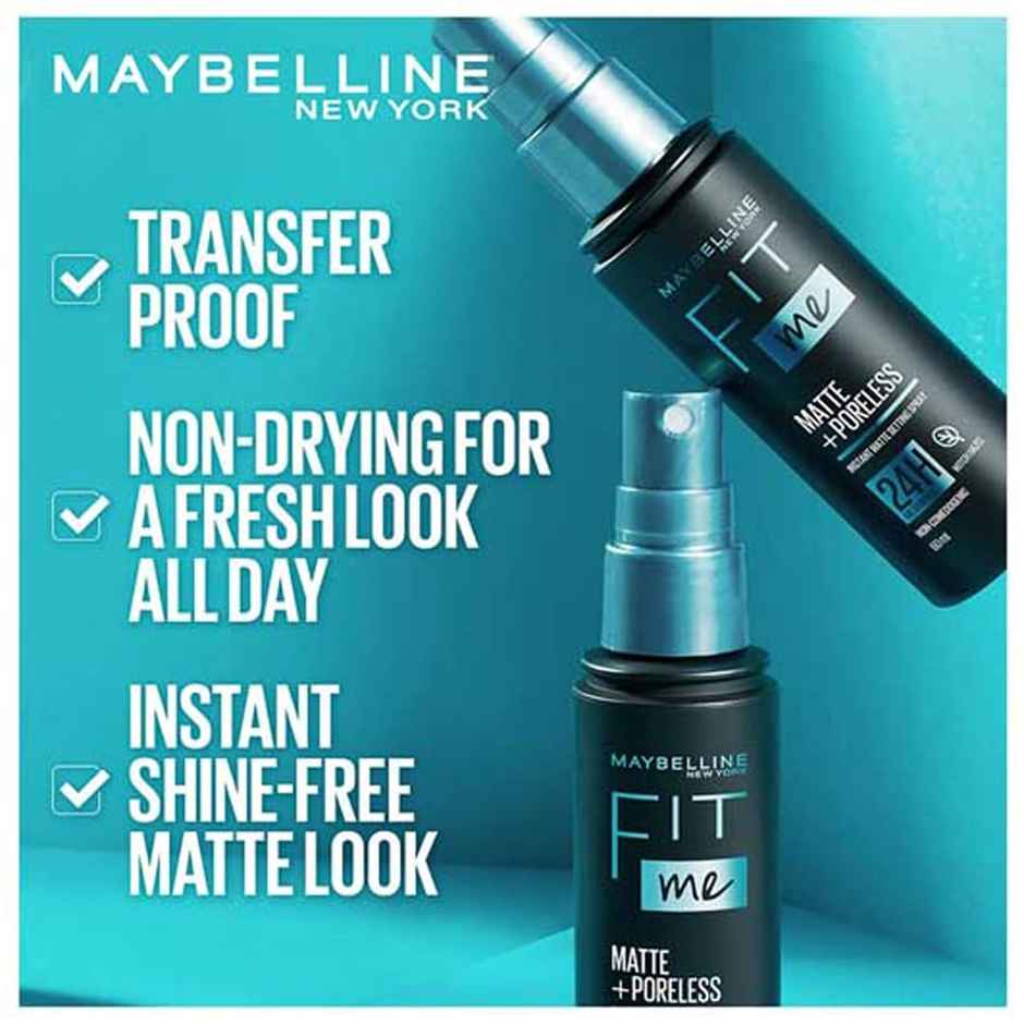 Maybelline New York Setting Spray | Transfer Proof | Fit Me Matte + Poreless