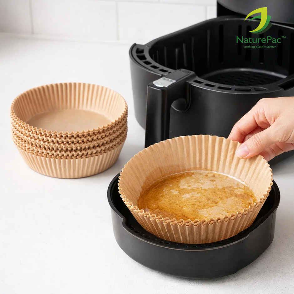 Naturepac AirFryer Paper Liners Round 6 inch