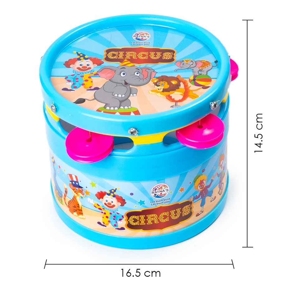 Ratna's Happy Beats Musical Drum Dafli | Jr | Assorted