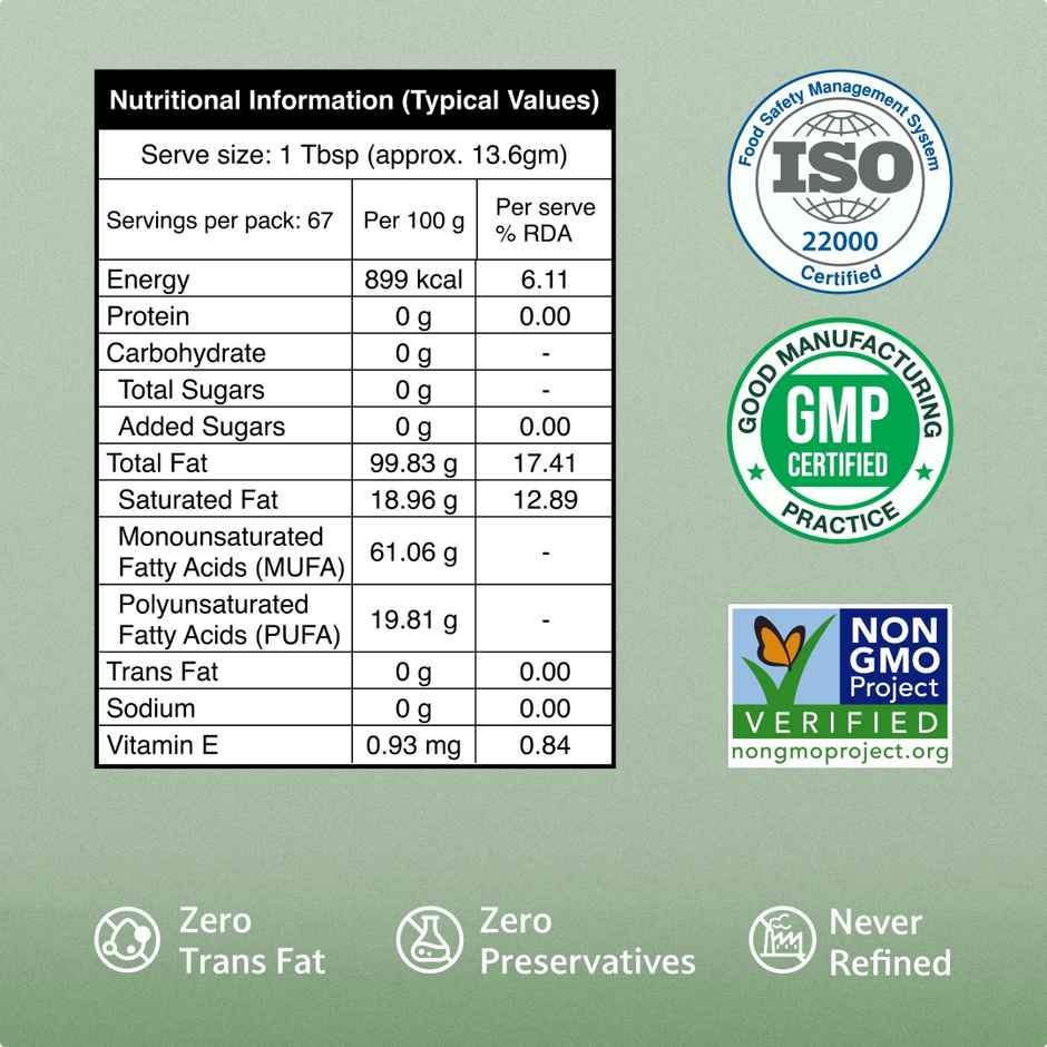 Gramiyaa Groundnut (Peanut) Cold Pressed Oil | Healthy Cooking Oil