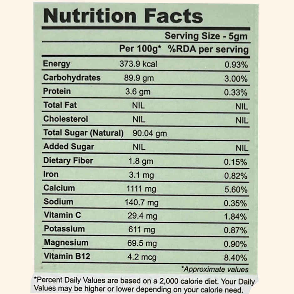 Gurmae Certified Organic Instantly Dissolvable Jaggery Cubes Tea Sweetener