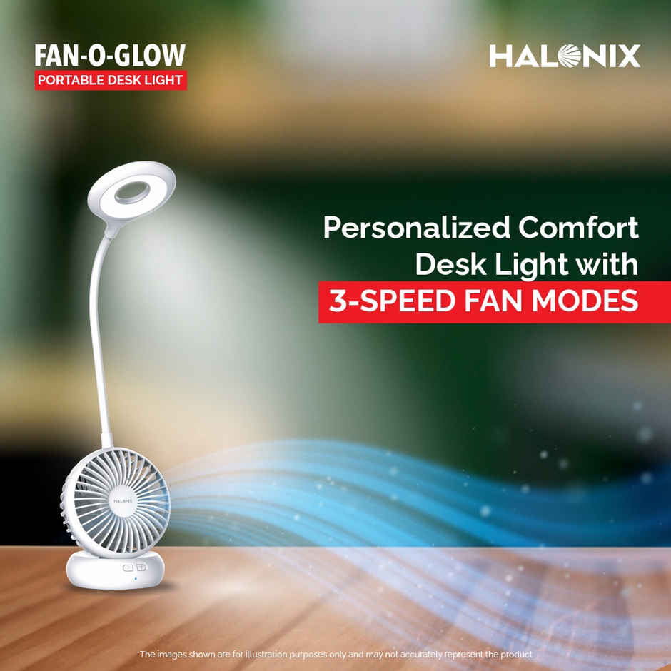 Halonix Fan-O-Glow Study Lamp