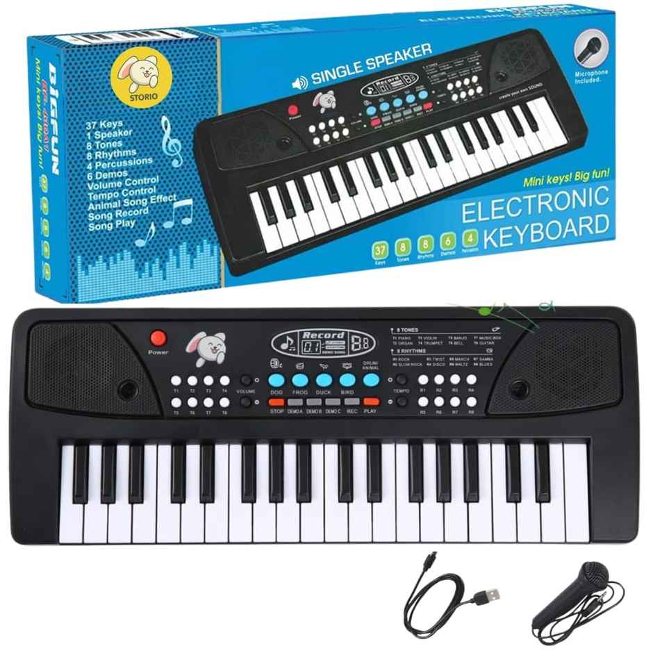 Storio 37 Keys Piano Keyboard for Kids | Musical Learning Toy