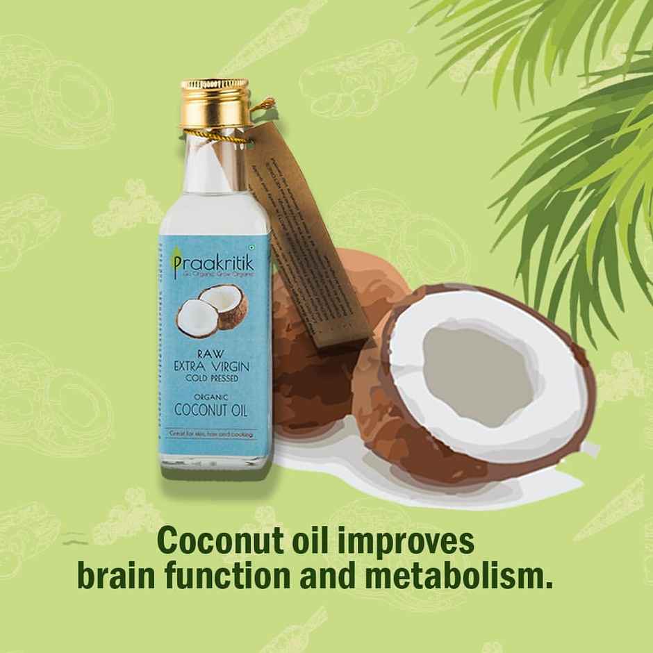 Praakritik Organic Extra Virgin Coconut Cold Pressed Oil (Mutlipurpose)