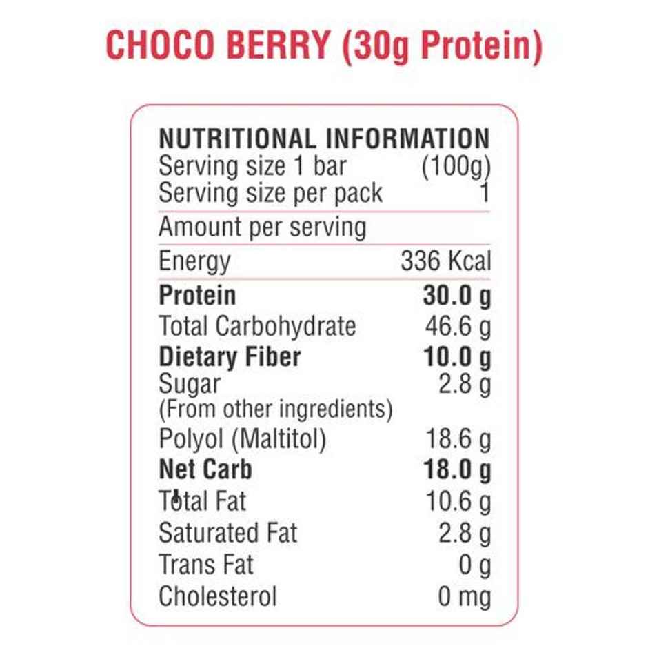 RiteBite Max Protein 30g Protein Bar Choco Berry Combo