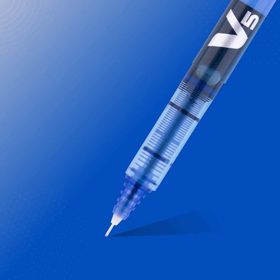 Pilot Hi-Tecpoint V5 Blue Pen (Pack of 3)