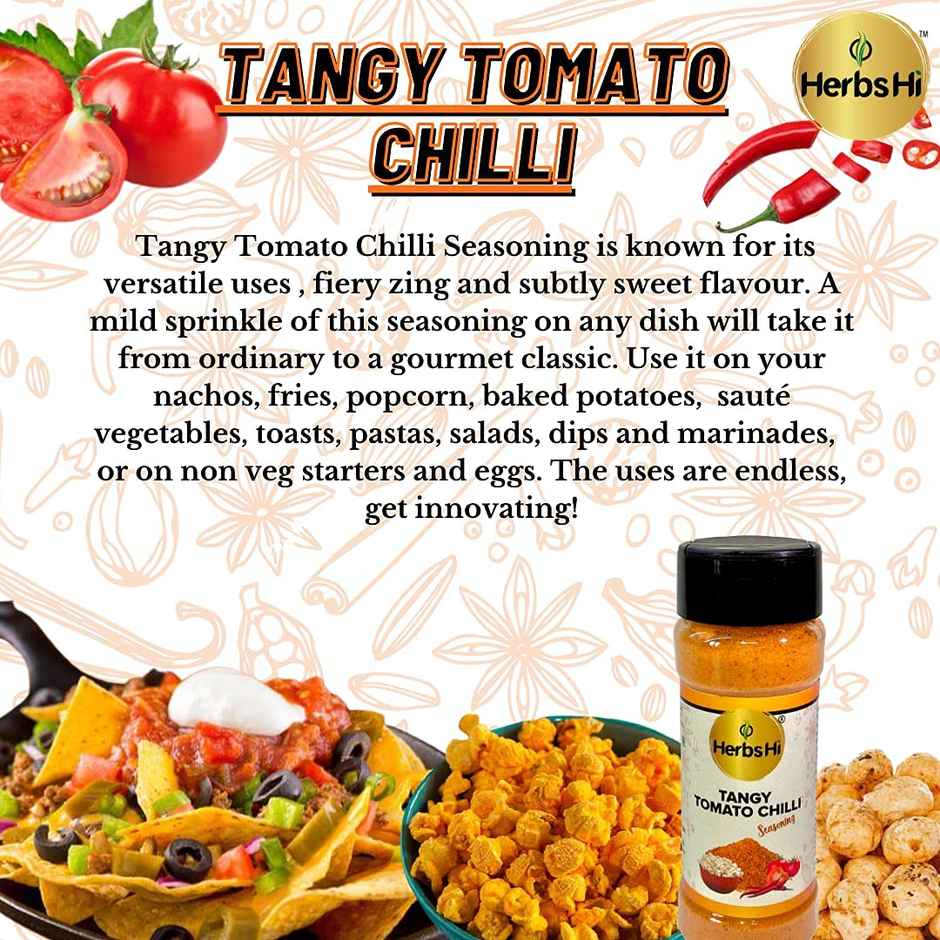 Herbshi Tangy Tomato Chilli (Tomato Popcorn Masala)