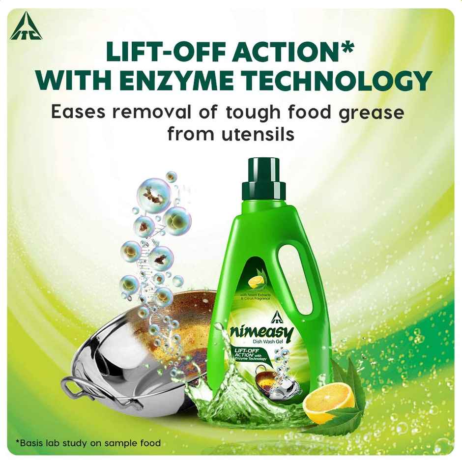 Nimeasy Lift Off Action Enzyme Technology Dishwash Liquid Gel