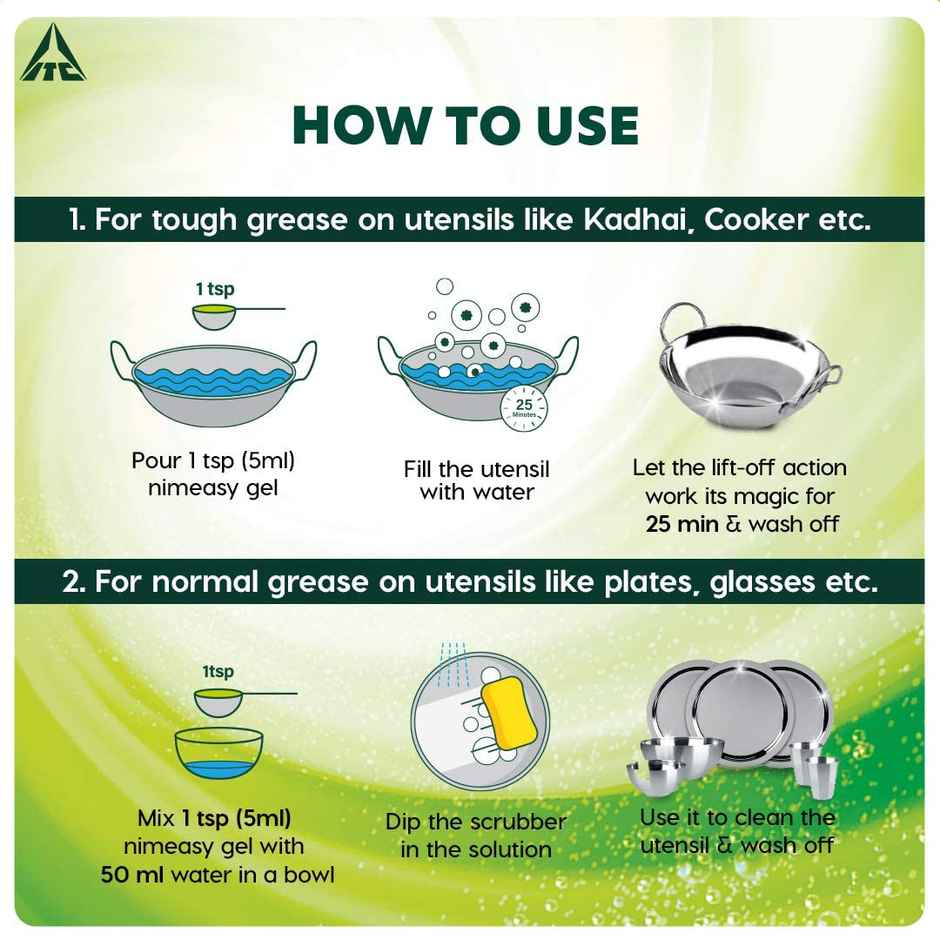 Nimeasy Lift Off Action Enzyme Technology Dishwash Liquid Gel