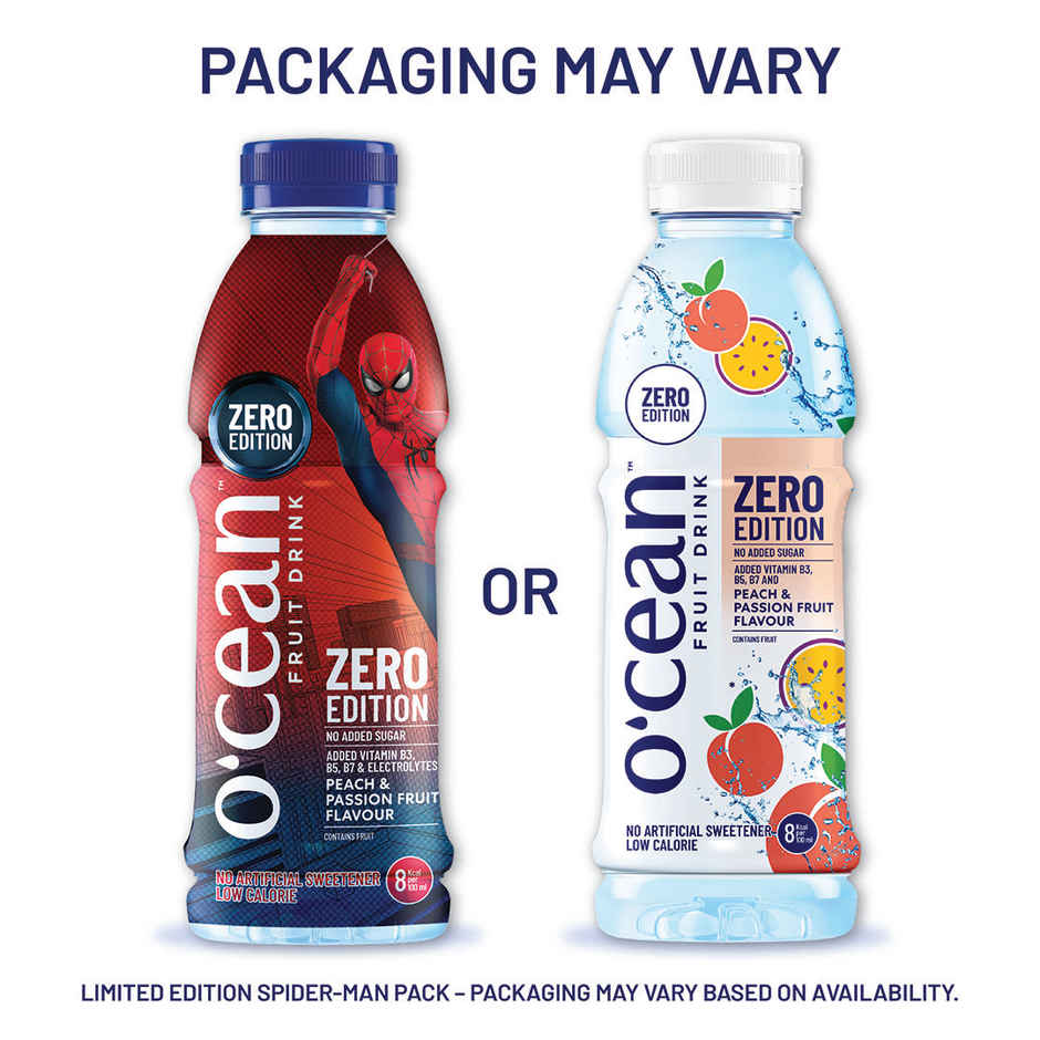 O'cean Fruit Water Zero Peach & Passion Vitamin & Electrolyte Hydration