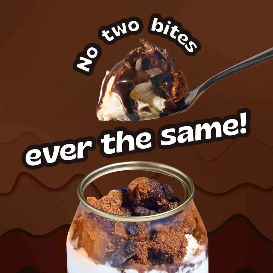 OB & GOB Vanilla & Choco Brownie Ice Cream Sundae