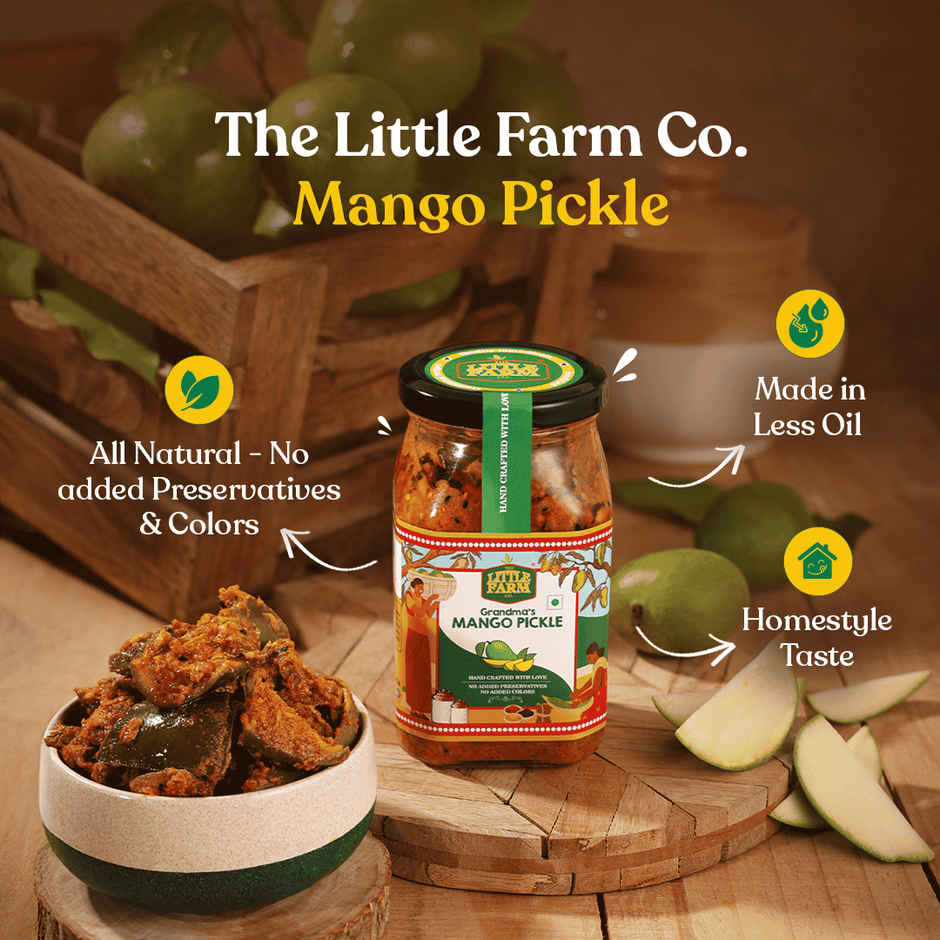 The Little Farm Co. Mango Pickle | Achaar | Made in less oil