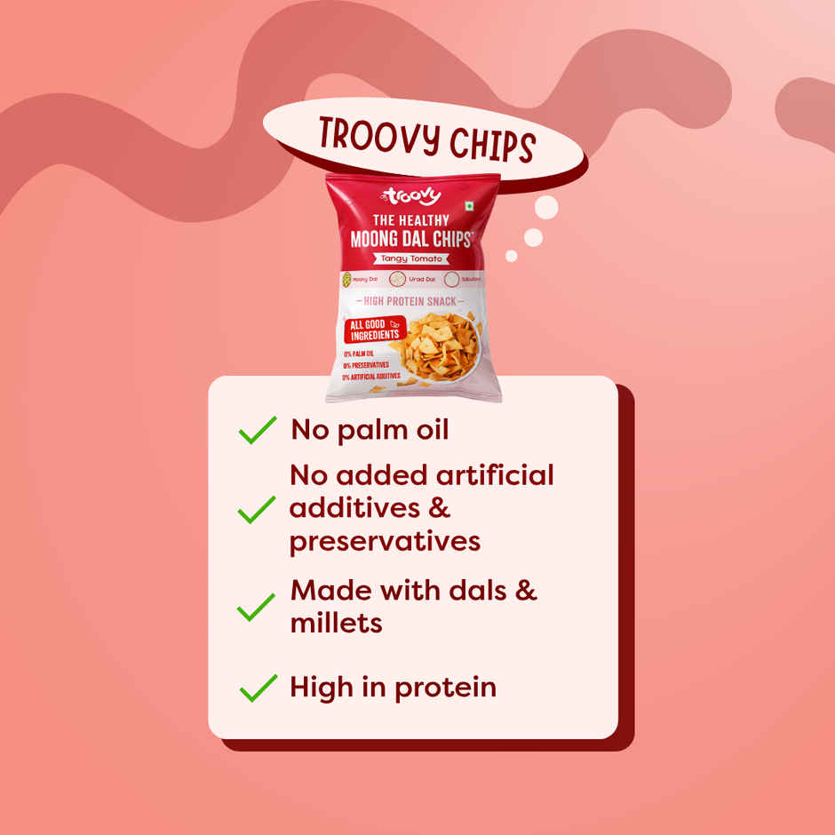 Troovy High Protein Moong Dal Chips | No Palm Oil