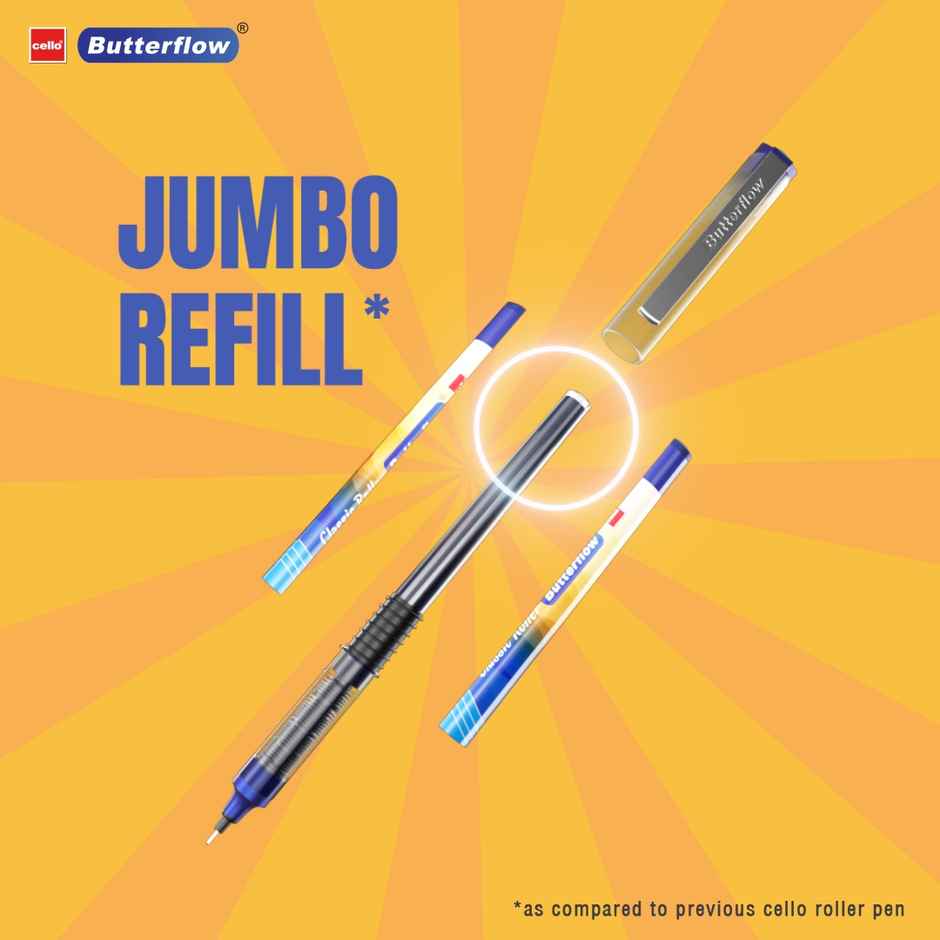 Cello Butterflow Classic Blue Roller Pen
