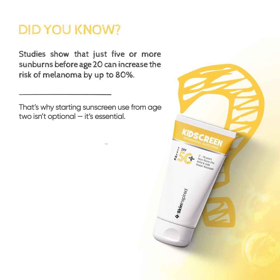 SkinInspired Kidscreen Mineral Sunscreen for Kids SPF 50+ PA++++