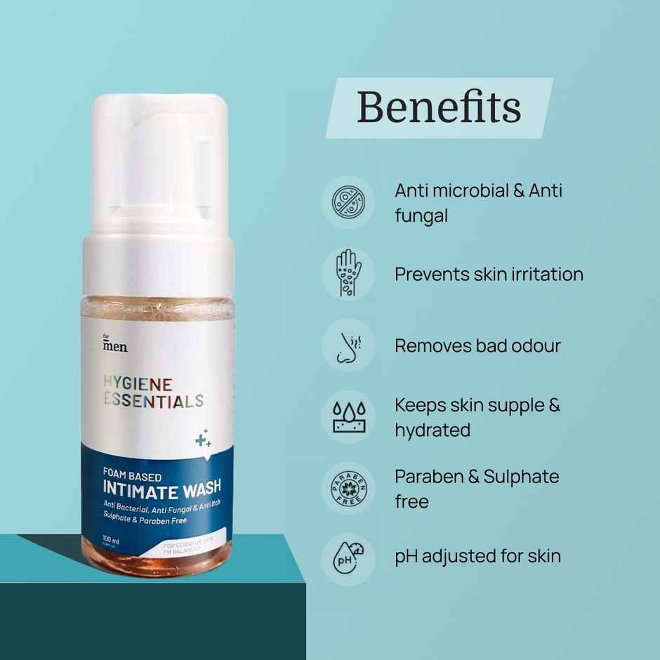 Foaming Intimate Wash for Men | Anti-Bacterial | Anti Odour | Anti Itch | pH Balanced