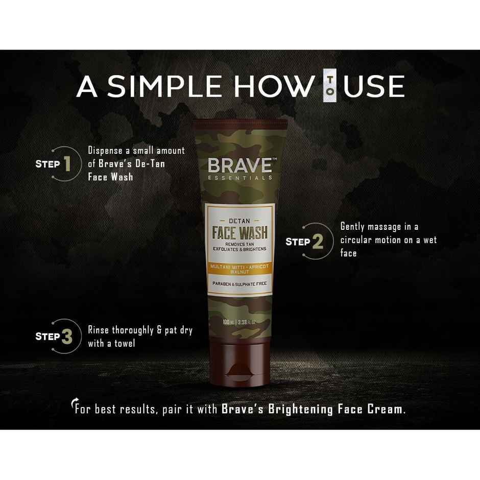Brave Essentials De-Tan Face Wash