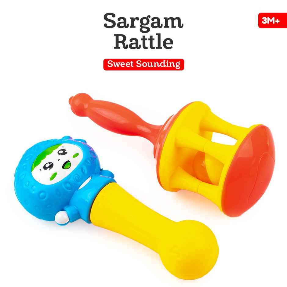 Ratna's Sargam Twin Rattle Set | Assorted