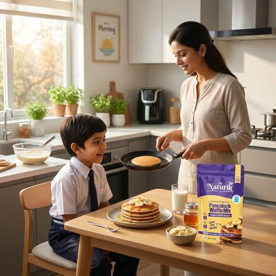 The Naturik Co High Protein Millet Pancake | Vanilla Banana