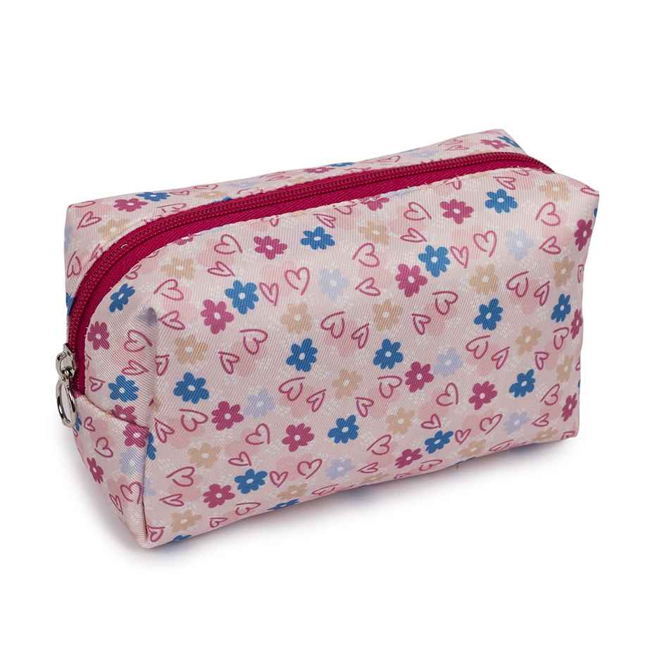 Qips Printed Zipper Cosmetic Bag Travel Accessory - Blush