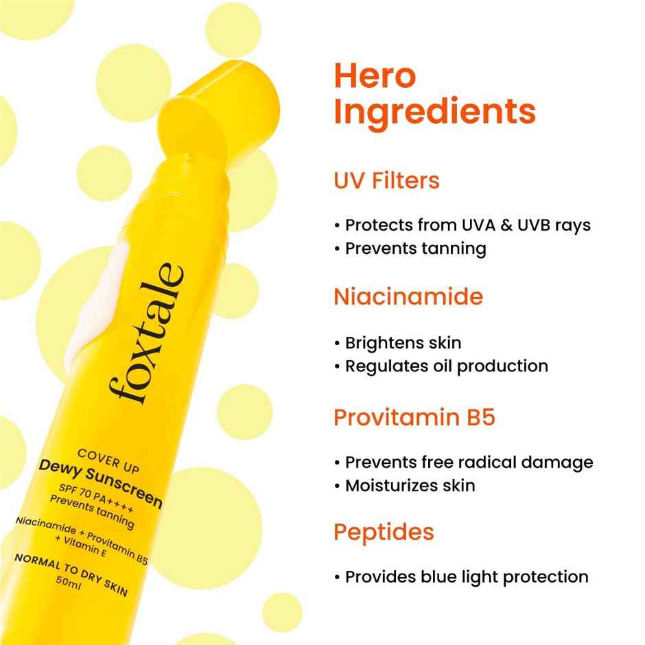 Foxtale Dewy Sunscreen SPF 70 PA++++