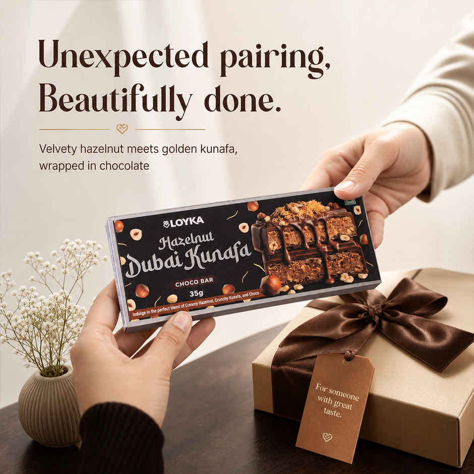 Loyka Hazelnut Dubai Kunafa Choco Bar