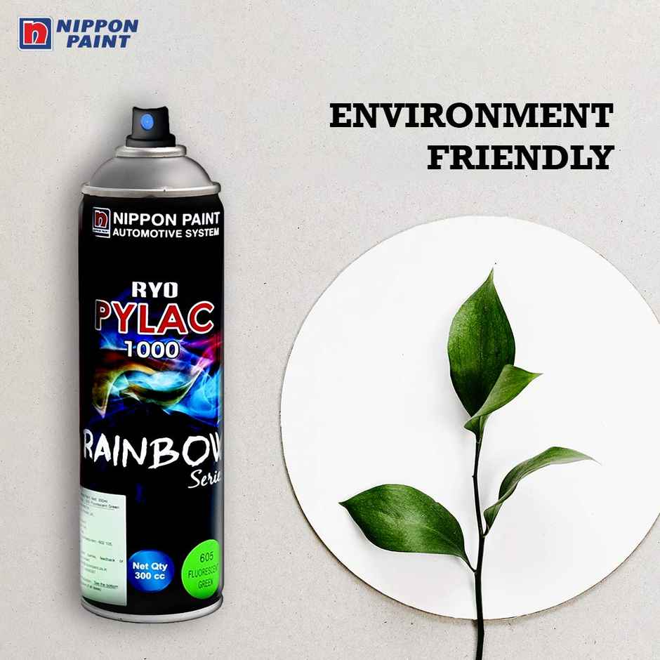 Nippon Paint Pylac 1000 Acrylic Multi-Purpose Spray Paint Matt White Color for Car, Bike, Home