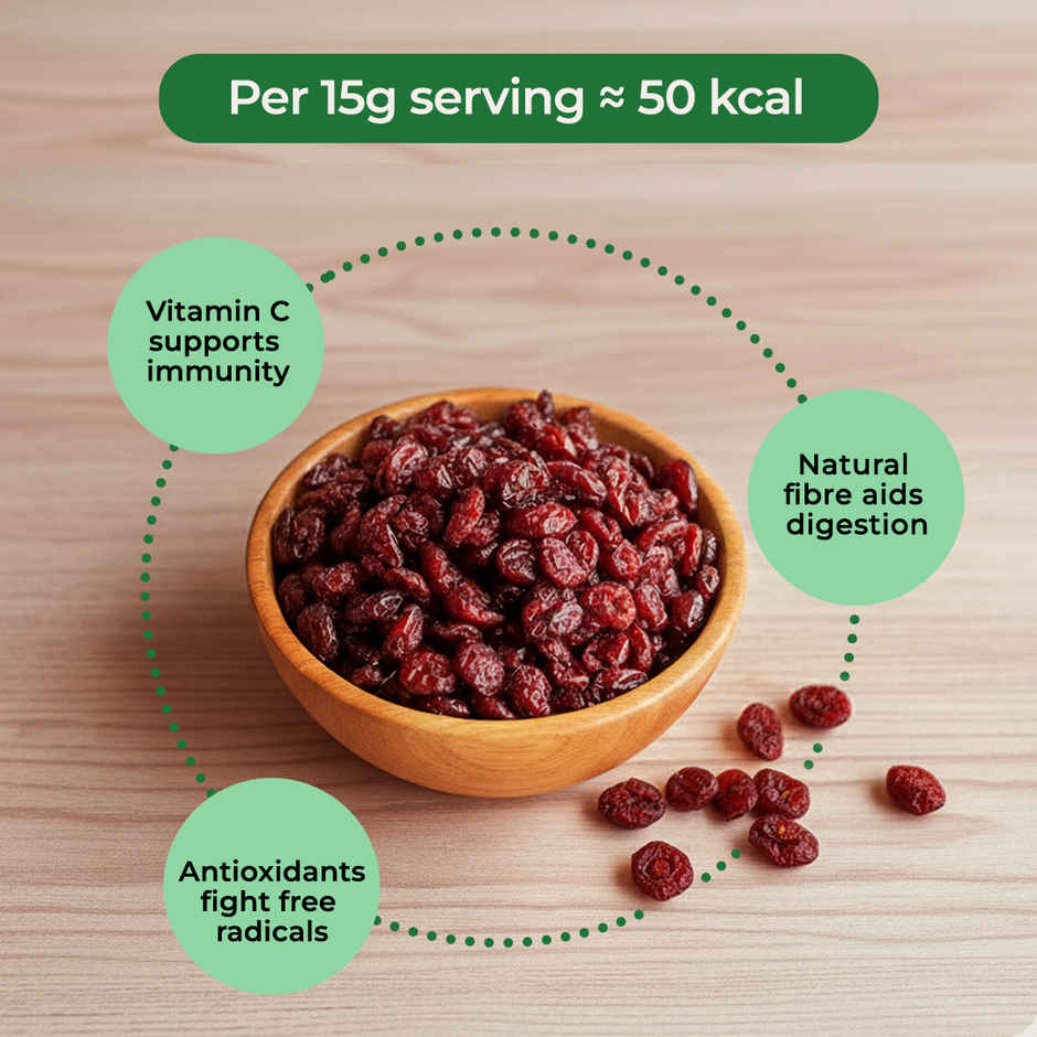 Khetika Dried Cranberry | High Nutrient & Antioxidant | No Added Preservatives