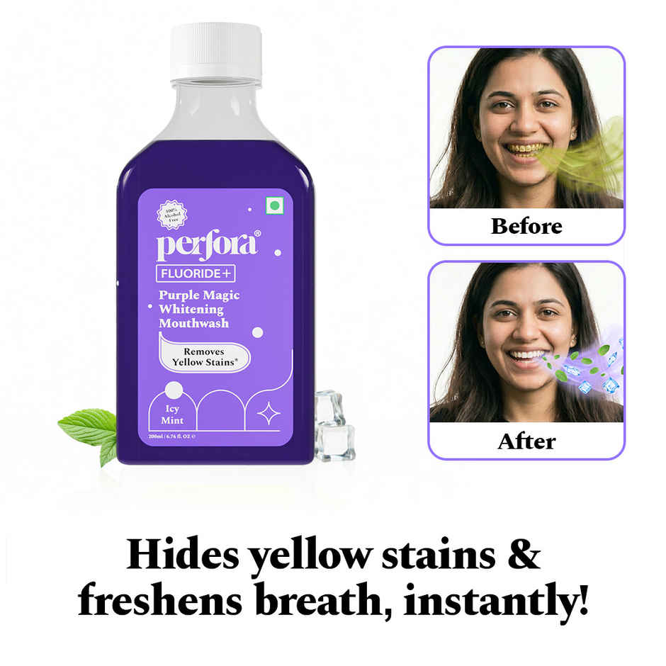 Perfora Purple Magic Whitening Mouthwash
