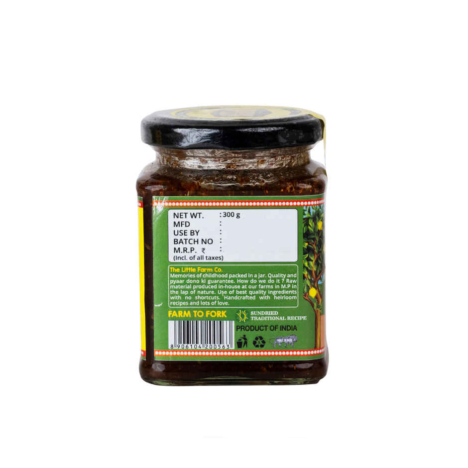 The Little Farm Co. Lemon Khatta Meetha Pickle | Achaar | Oil Free