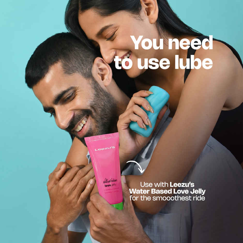 Leezu's Toofan Personal Massager Stroker with Water-Based Lube for Men