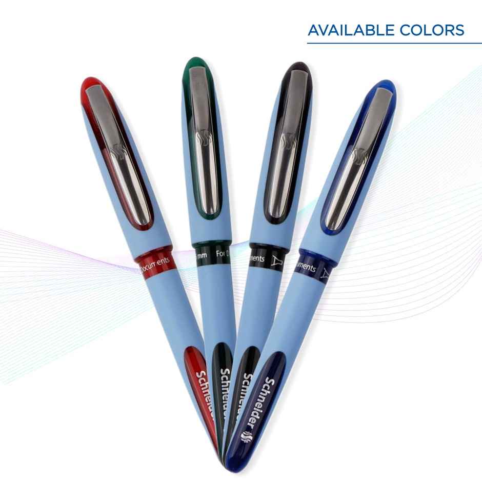 Schneider By Luxor One Hybrid Roller Ball Pen | Blue | 0.5 mm Needle Tip | 2000 m Writing Experience