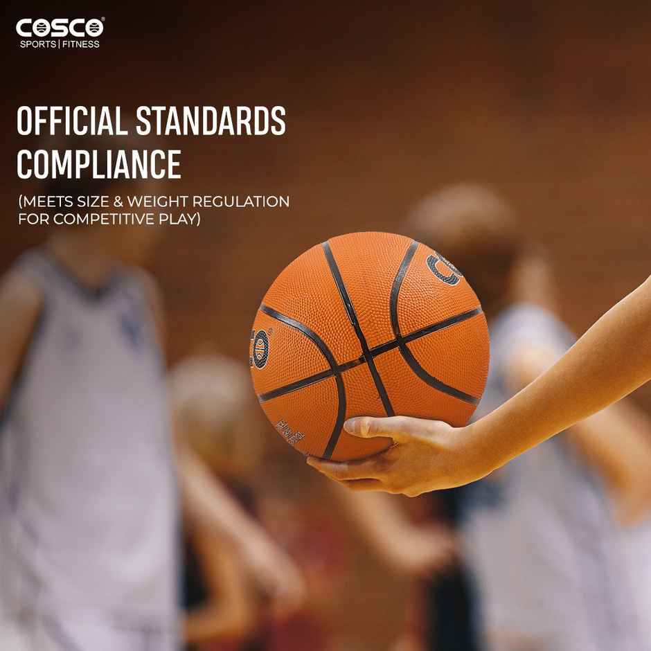 Cosco Dribble Rubber Basketball (Orange)