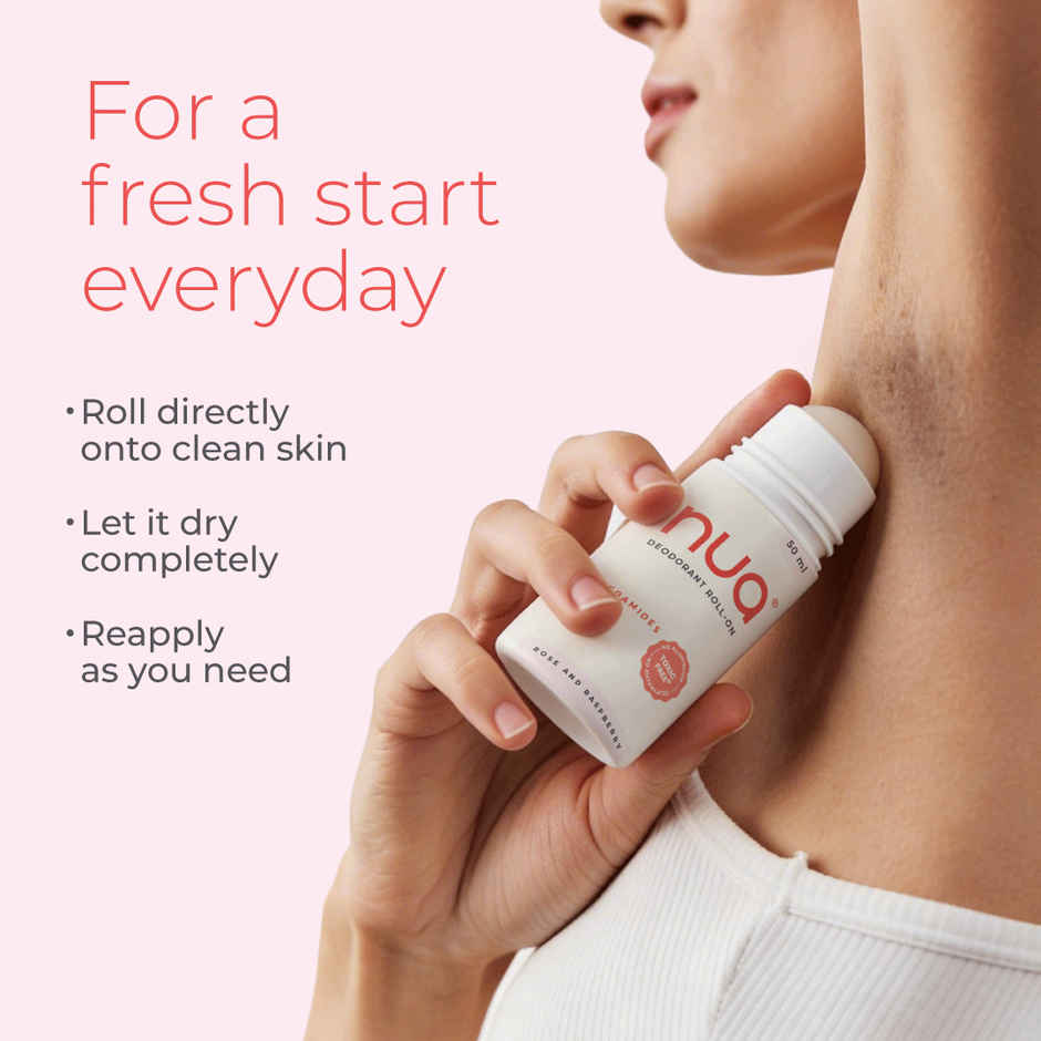 Nua Deodorant Roll-On Rose and Raspberry